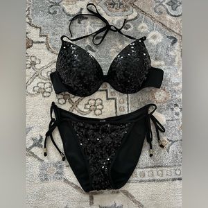 PINK SEQUIN BATHING SUIT